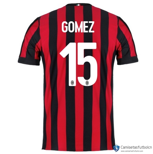 Camiseta Milan Primera equipo Gomez 2017-18